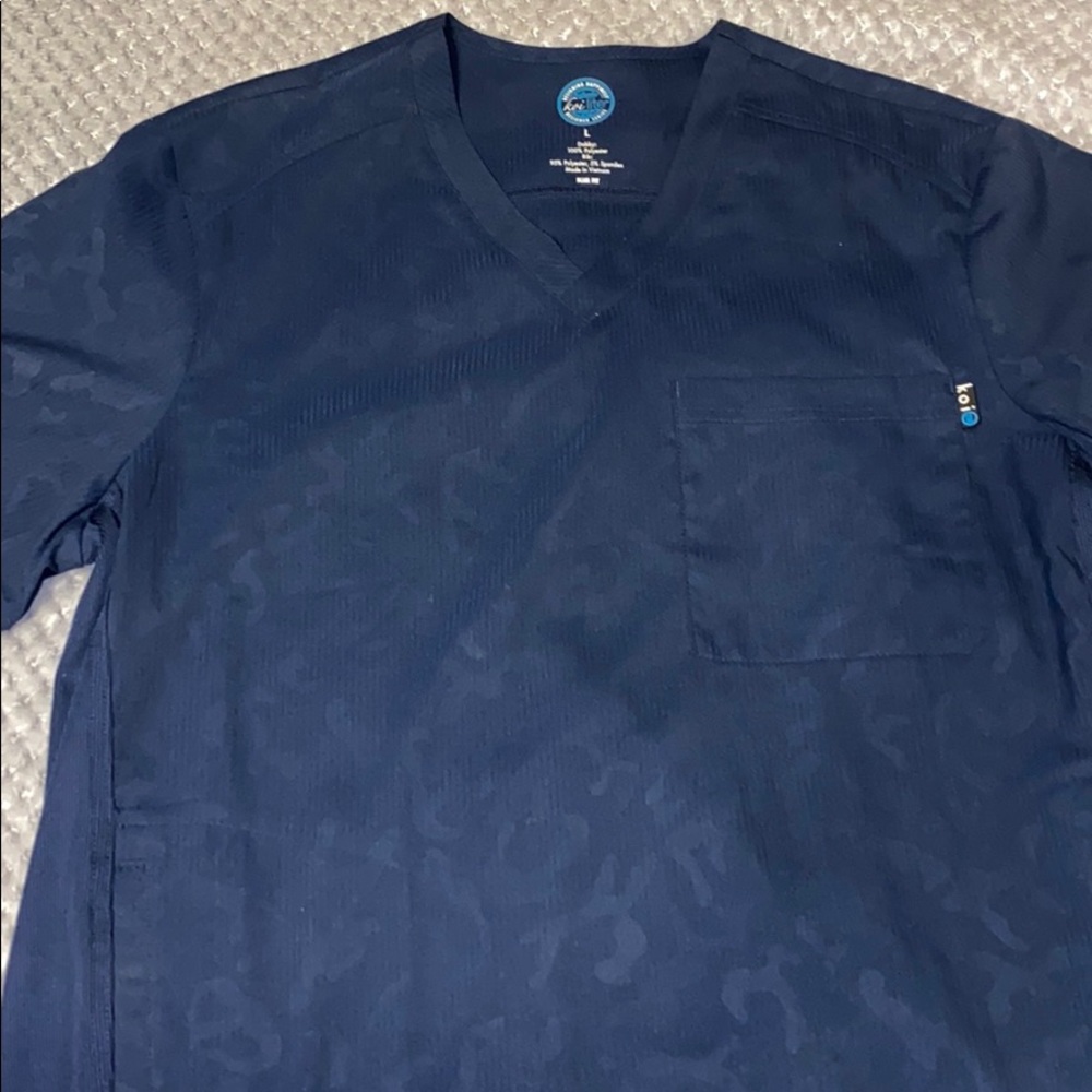 Navy Blue Camo Koi Lite Force Top